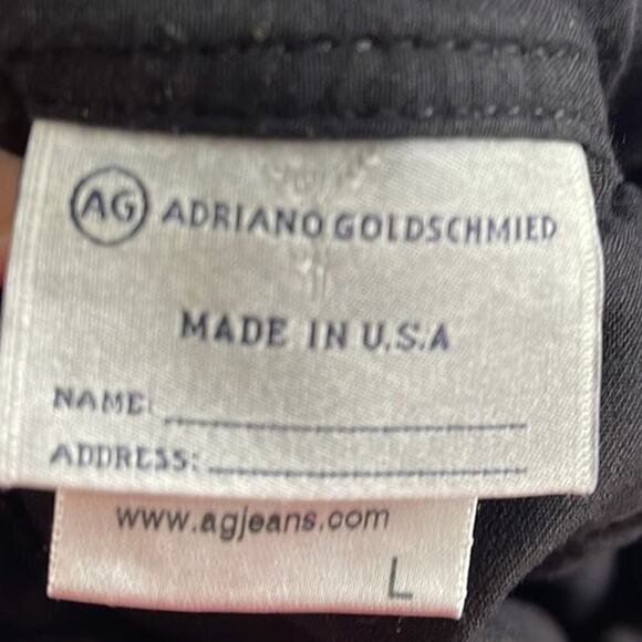 AG ADRIANO GOLDSCHMIED THE WEEKEND BLACK PANTS SIZE L - Picture 8 of 8